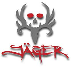 Aufkleber/Sticker Jäger Skull Jagd Förster Geweih Weidmann Schädel 10x9cm A3560