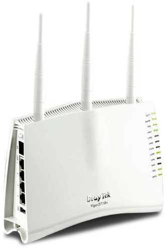 Draytek Vigor 2710n DSL Wireless Router Switch 4 Port 802.11b/g/n (Draft 2.0) Desktop-PC