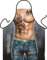 Tattoo Man Grillschürze Kochschürze Sexy Mann