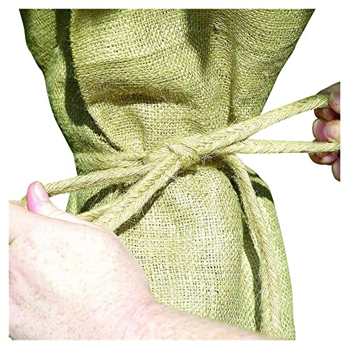 NOOR Jutezopf 2 m, Ø 12 mm – Natur Juteseil | Dekorative Bindeschnur für Pflanzenschutzmatten, Floristik, Basteln und Gartenarbeiten