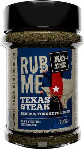 Angus & Oink Rub Me Texas Steak BBQ Seasoning 210g