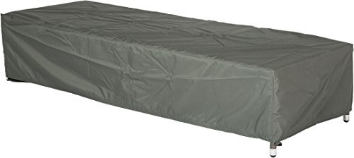 Stern Schutzhülle für Gartenmöbel, Liege, uni grau, 200 x 75 x 40 cm, 0,9 ml, 454803