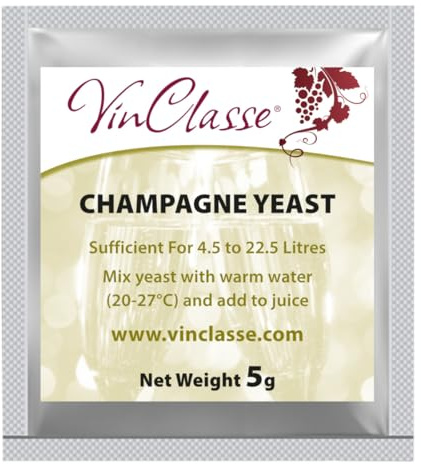 VinClasse Champagne Yeast - 5 Gram Sachet