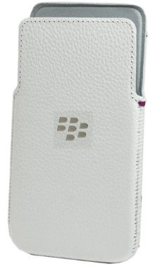 BlackBerry Z30 Leder Pocket Case weiß