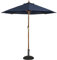 Bolero GG497 Parasol rond haut de 3000 mm de hauteur x 2520 mm de diamètre, bleu marine