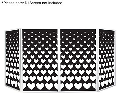 Equinox DJ Screen Heart Design Lycra (4 Pack)