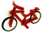 1 x Lego System Fahrrad rot City Bicycle Speichen Rad Reifen Scheinwerfer weiss 92851c01 4719c02