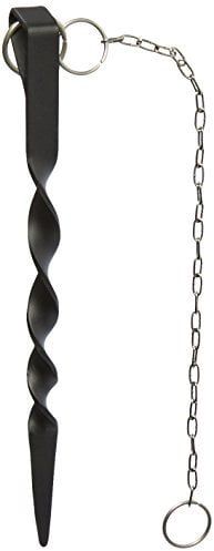 Monarch Rain Chains 15005, Schwarz-Edelstahl pulverbeschichtetes Eisen Regenkette Verankerungspfahl Bla