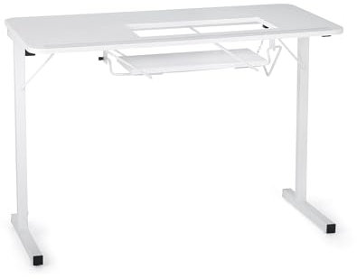 Arrow Cabinets Bastel- und Hobby-Tisch | fürbe Weiß | Komplett Montiert | 71,75x101,5x50,25cm