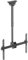 HALTERUNGSPROFI DHS6001 - Supporto da soffitto inclinabile, girevole a 360°, per 40, 42, 46, 47, 50, 55, 60, 63, 65, 70 pollici, TV VESA fino a 600 x 400, ideale per LCD LED TV 4K UHD