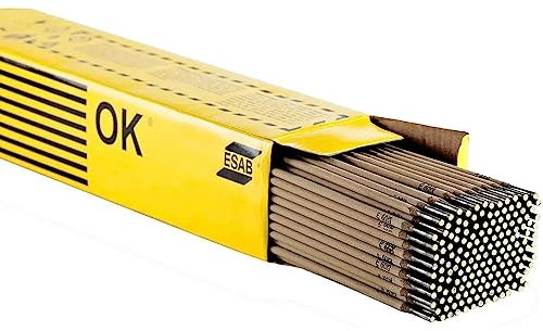 ESAB OK48.50 Lot de 100 électrodes basiques H4R 3,2 x 450 mm Solide Acier Carbone Manche Soudure Professionnelle Verticale/Horizontal