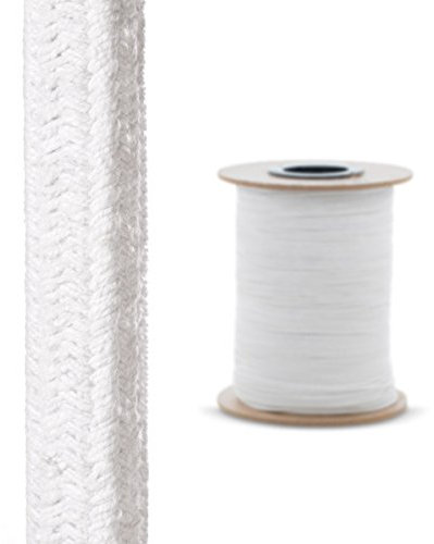 Steigner Cordón de Sellado Cerámico SKD01-40 1 m, 40x40 mm, Blanco Puede Soportar Temperaturas de hasta 1260°C