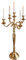 Boltze Kerzenhalter Victoria 4 Armig für 5 Kerzen Aluminium Gold, Durchmesser: 45cm, Höhe: 77cm, 6697900
