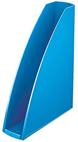 Leitz Stehsammler, A4, 6er Pack, Zur Aufbewahrung von Dokumenten und Zeitschriften, Mit Griffloch, Blau, WOW, 52771036