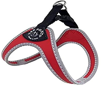 Tre Ponti Geschirr für Hunde / Farbe Rot / Gr.1,5 bis ca. 4kg Brustumfang 29-33cm