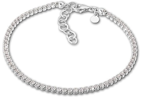 SilberDream Armschmuck 18-21cm weiß Armband Zirkonia Damen 925 Silber SDA1028W Silber Armband