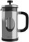 BonVivo GAZETARO I Design French Press Coffee Maker, French Press Machine Made of Stainless Steel and Heat Resistant Borosilicate Glass, Coffee Press in Silver Finish, with Bonus Filter, 34 Ounces