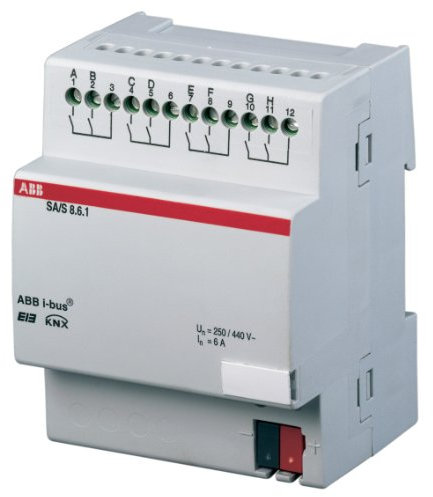 ABB SA/S4.10.1 EIB/KNX - Interruptor (10AX, REG, 8 vías)