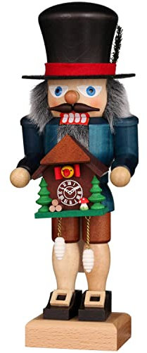 Christian Ulbricht Nussknacker Nussknacker Schwarzwälder mit Kuckucksuhr - 27,0cm - Original Erzgebirge