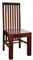 MASSIVMOEBEL24.DE Oxford Designer Stuhl Akazie, Farbe:Dunkelbraun, Anzahl:1 Stück, Material:Massivholz