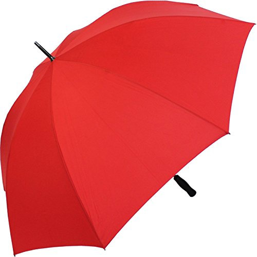 RS-Golfschirm Fiber-XXL extra groß und stabil mit Fiberglas-Streben- rot