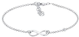 Elli DIAMONDS Armband Damen Infinity mit Diamant (0.015 ct) in 925 Sterling Silber