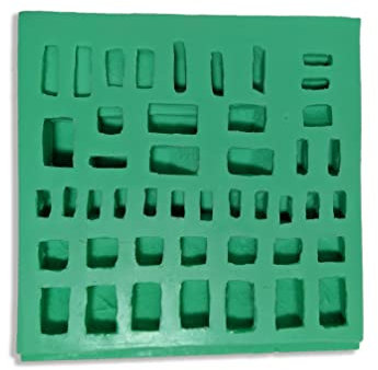Unbekannt Giessform Silikonform Torbögen/Fenster für den Krippenbau Set 3
