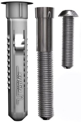 Rigifix M6 Dry Lined Wall Anchor Bolt for Wall Mounting TV's