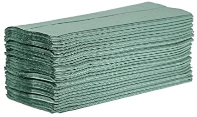 Jantex 1-Ply Z-Fold Paper Hand Towels (Pack of 3000), DL923, Green, L | CHSA accredited to ensure quality, meeting professional washroom standards while preventing cross-contamination.