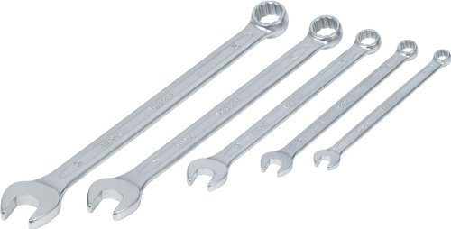 KS Tools 517.1500 CLASSIC Ringmaulschlüssel-Satz, extra lang, 5-tlg. 8-19mm