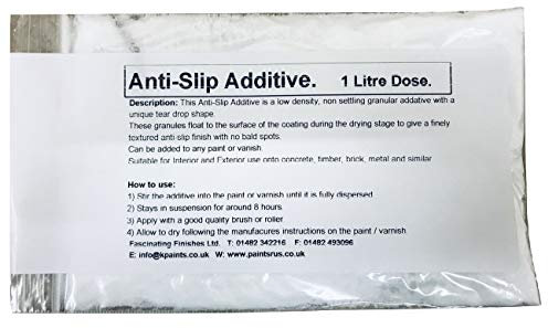 1 x 1lt Dose Anti Slip Additive/Granules. Ideal for Any Floor Or Deck Paint/Varnish