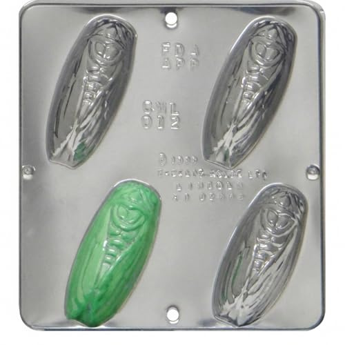 Cicada Soap Mold 4 x 1 3/4 Chocolate Candy Mold for Soap or Chocolate 012 4 Cavities