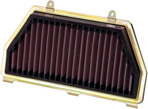 K&N HA-6007R Motorrad Rennluftfilter Rot | kompatibel mit Honda CBR600RR 2007-2015 Race (HA-6007R)