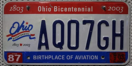 Ohio Nummernschild, USA Autoschild, US License Plate, Metallschild KFZ Kennzeichen