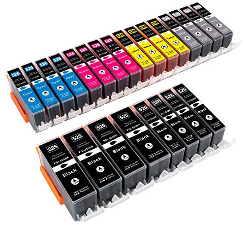 ESMOnline 24 komp. Druckerpatronen als Ersatz zu Canon PGI-525 CLI-526 für Canon Pixma iP4850 iP4950 iX6550 MX715 MX885 MX895 MG5100 MG5150 MG5200 MG5250 MG5300 MG5350 MG6150 MG6250 MG8150 MG8250 24er