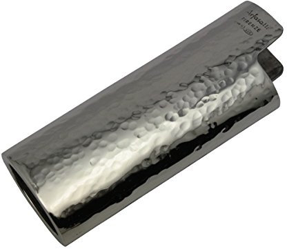 Arfasatti Porta Accendino Bic Mini in Argento 925 Martellato Fatto a Mano in Italia