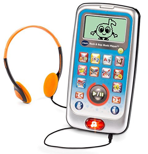 VTech Rock & Bop Lecteur de Musique - Jouet d'apprentissage électronique pour enfants de 3 à 6 ans avec écran et piles alcalines incluses