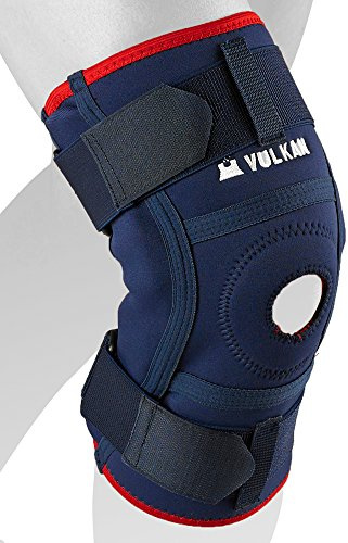 Vulkan Classic 3071 Hinged Knee Brace with Aerotherm Breathable Lining and Stabilising Strap - Large