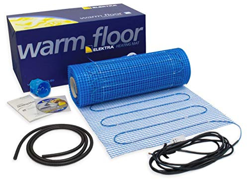 Elektra MD 100W /m² Electric Underfloor Heating Mat Kit with Choice of Thermostat Controller - (15m² with White Programmable Thermostat)