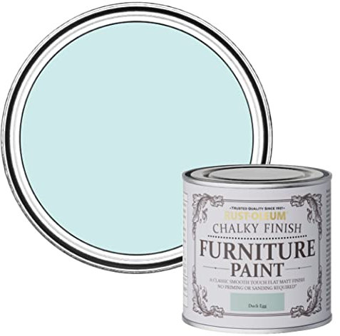 Rust-Oleum AMZ0027 Chalky Furniture Paint Duck Egg 125ml