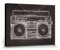 1art1 Radios Poster Ghetto Blaster, Retro, Barry Goodman Bilder Leinwand-Bild Auf Keilrahmen | XXL-Wandbild Poster Kunstdruck Als Leinwandbild 80x60 cm
