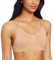 Capezio Seamless Clear Back Bras For Women, Dance & Sports Bras Women, Wear Under Leotards, Double-Layered Support Bra Detachable Clear Back Strap & Adjustable Shoulder Straps - Nude, M (Medium)