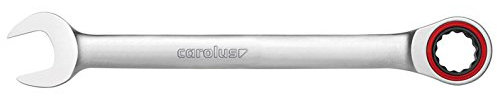 Carolus by GEDORE Ringratschenmaulschlüssel, mit Ratsche, SW 30 mm, flach, 12-kant, Schraubenschlüssel, 1700.0300