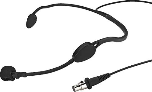 MONACOR 236040 HSE-70WP Spritzwassergeschütztes Elektret-Kopfbügelmikrofon IPX4 schwarz
