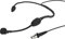 MONACOR 236040 HSE-70WP Spritzwassergeschütztes Elektret-Kopfbügelmikrofon IPX4 schwarz