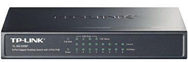 TP-LINK TL-SG1008P 8-Port Gigabit Desktop Switch with 4-Port PoE - (Enterprise Computing > Switches & Hubs)