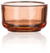 Sandra Rich Basic TEELICHTHALTER 6 Stück. Teelicht Glas H 3 cm / 5 cm. FARBIG: ORANGE -70