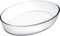 Ibili Fuente Horno Oval KRISTALL 35X25X6,50 CM, Stainless Steel
