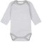 Sense Organics Unisex Baby Yvon Langarmbody mit Schlupfkragen Body, Grau (Pinny Stripes Grey Marl 990002), 56 (Herstellergröße: 0M)