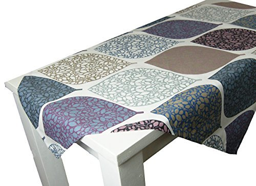 beties „Momente“ Mitteldecke ca. 80x80 cm Tischdecke in interessanter Größenauswahl hochwertig & angenehm 100% Baumwolle Farbe (Hortensie)